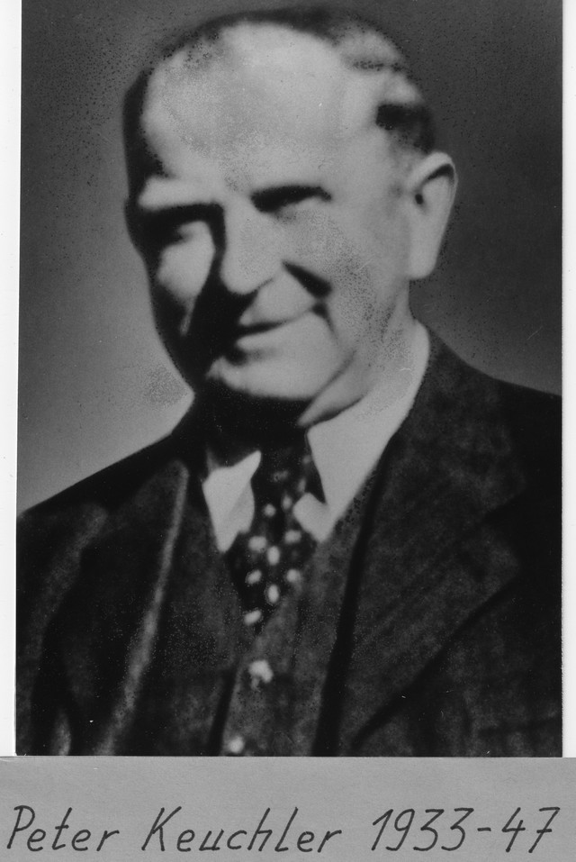 Peter Keuchler, 1. Vorsitzender von 1933 bis 1947